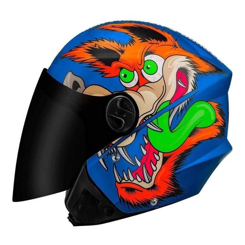 Capacete Aberto Para Moto Pro Tork Coyote Barato Envio Imediato Cachorro