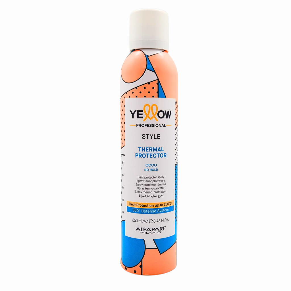 Spray Protetor Térmico Yellow Style 250ml - Máxima segurança contra Chapinha e Secador