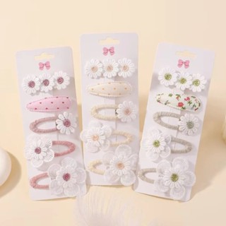 5 Pçs/Set Crianças Doce Printe Hairbangs Conjunto De Grampo De Cabelo Meninas Barrette Ins Estilo Margarida Hairpin Orna em Oferta na Shopee