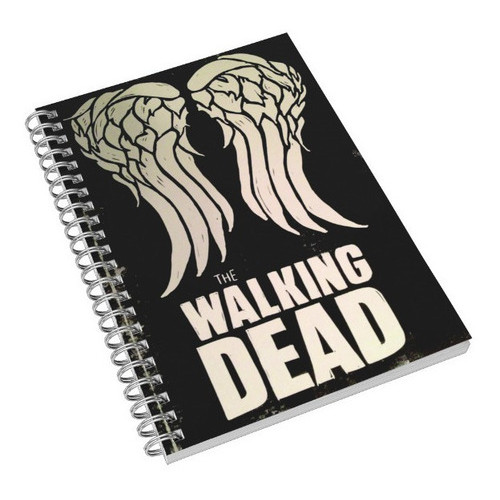 Caderno Universitário Walking Dead Darly Series 1, 10 e 15 Matérias Escolar Capa Dura Animes  Desenhos