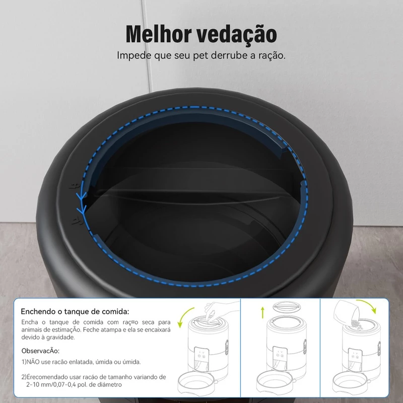 Alimentador Automático para Gatos e Cães com WiFi — foto 4