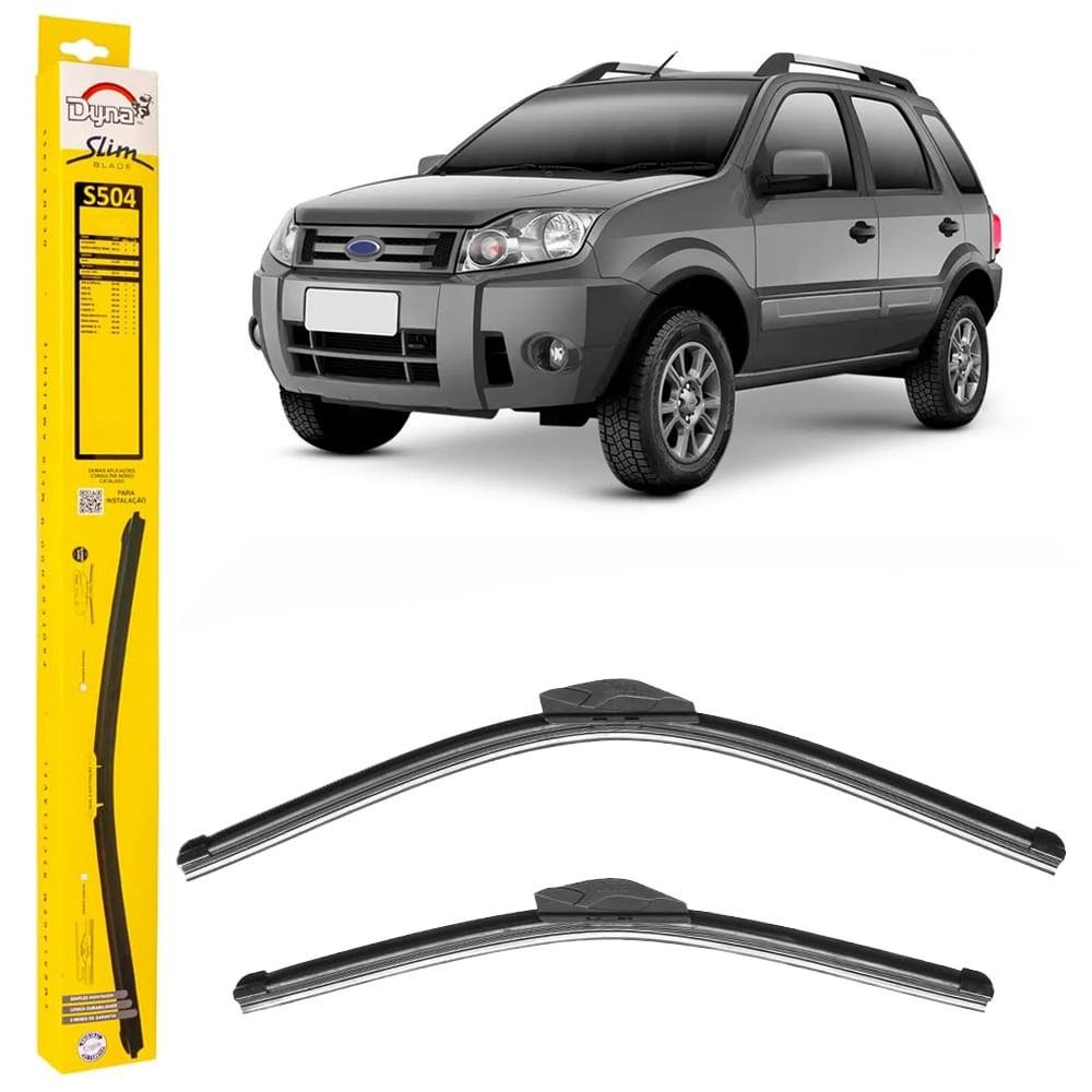 Par Palheta Limpador Parabrisa Dianteiro Ecosport Hilux Golf