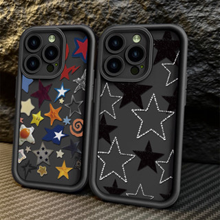 Capinha Capa de Anti queda fosco Padrão estrelas coloridas Aplica se a Redmi A2 A3 10C 12C 13C 14C Note 10 11 12 13 Case em Oferta na Shopee