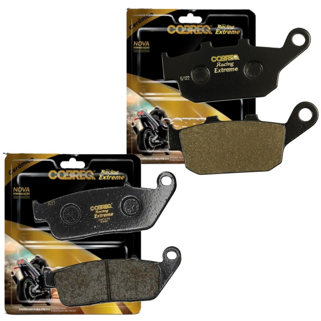 Kit Pastilhas de Freio Cb 500f 2013-2022 / Cb 500x 2013-2022 Cobreq (Cerâmica) em Oferta na Shopee