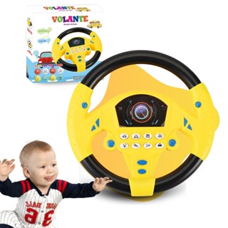 Volante Infantil Carro Brinquedo Interativo Gira 360 Ventosa C/ Som Buzina Educativo Musical Kizumba em Oferta na Shopee
