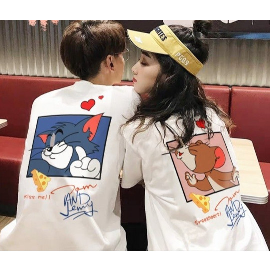 Kit Casal Camiseta Tom & Jerry Modelo  (COMPRA POSSUI 02 CAMISETAS) top