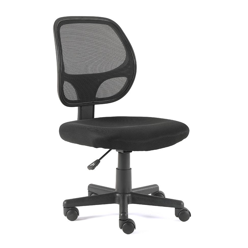 Cadeira de Escritório Secretária Giratória Oxford Preta em Oferta na Shopee