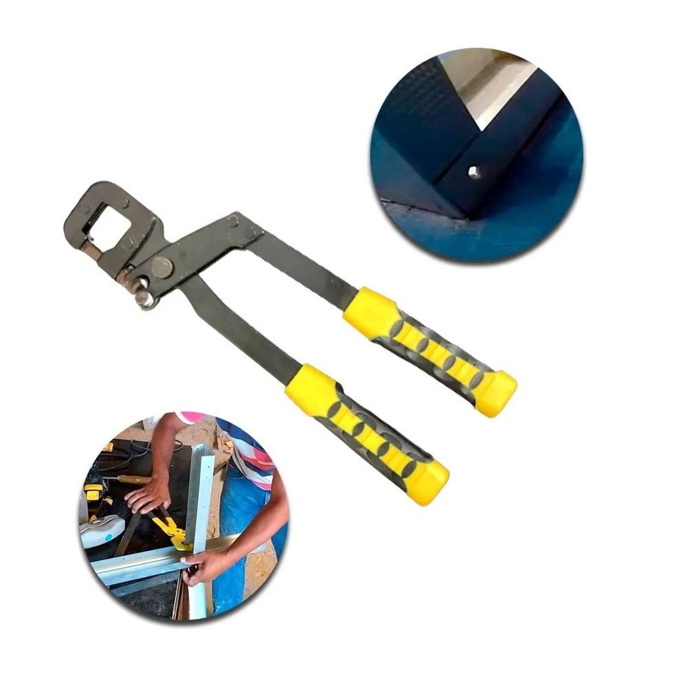 ALICATE PUNCIONADOR 12 POLEGADAS 300MM GESSEIRO REFORCADO PROFISSIONAL PRENDEDOR PERFIL DRYWALL