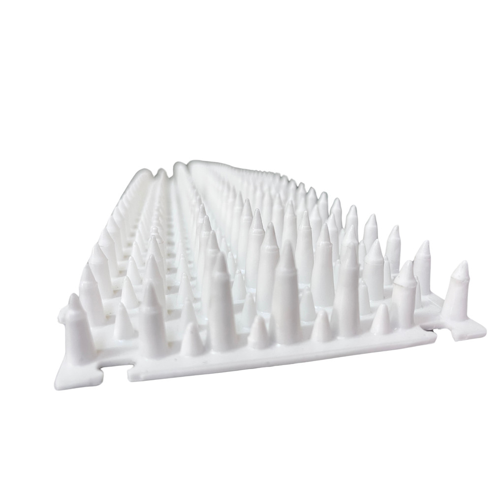 Espicula repelente Antipombos Espanta Aves Gatos Gambá 1pç branco