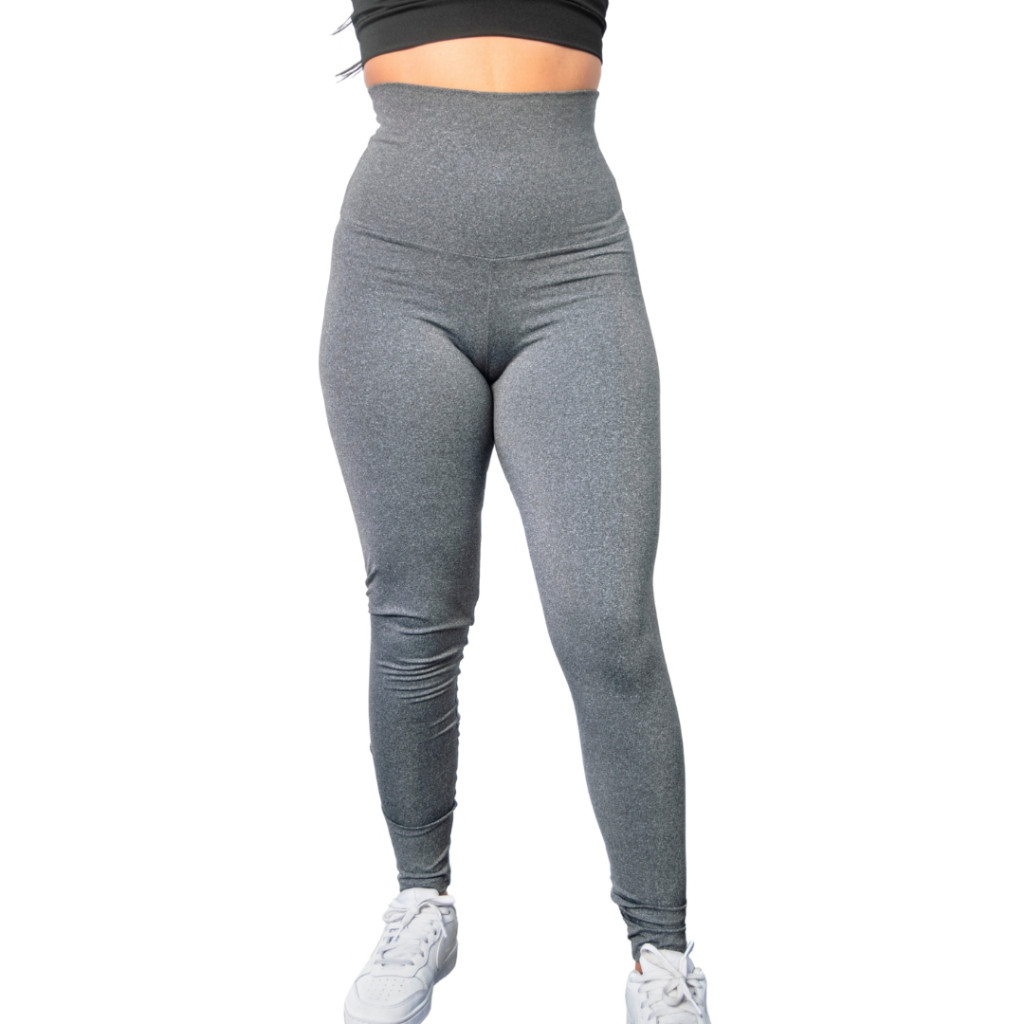 Calça Academia Legging Confortável Fitness Cós Alto Zero Transparência Boa Elasticidade