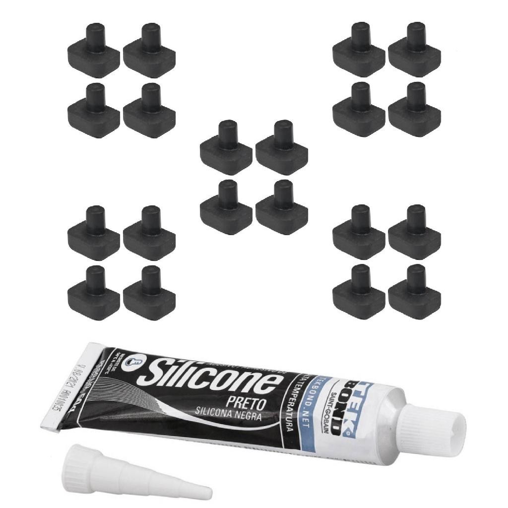 20 Borracha + Silicone Para Trempe Fogão Brastemp BDT86 BFS5