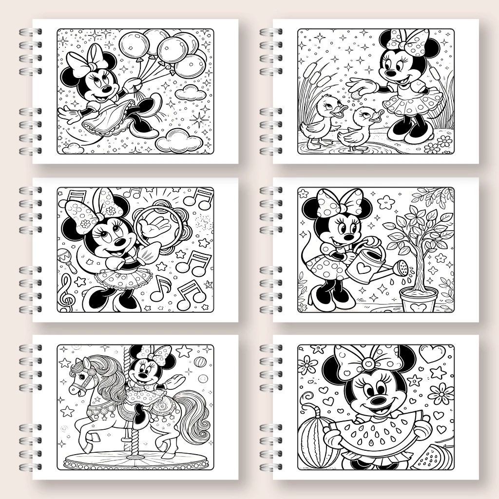 Livro De Colorir Minnie  50 Folhas 180g Capa Dura PRONTA ENTREGA