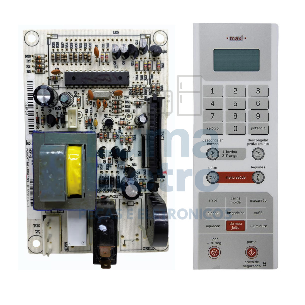 Placa Com Membrana Micro-ondas Brastemp Bms35 127V