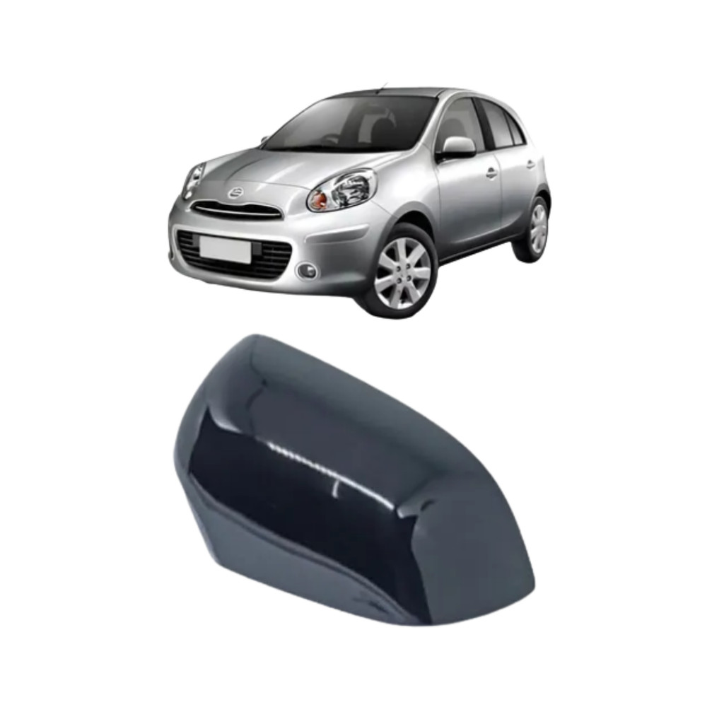 Capa Retrovisor March 2012 a 2016 S/Pisca Black Piano LE