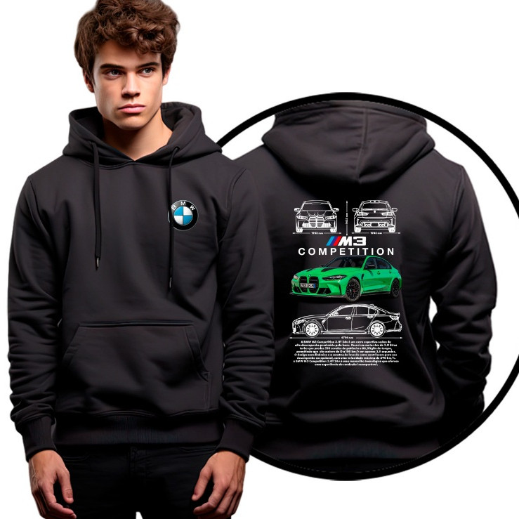 Moletom Casaco De Frio Carro Corrida Luxo M3 Competition Promoção