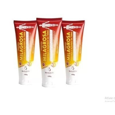 Kit c/ 3 Pomada Massageadora Milagrosa Bio Instinto – 150g em Oferta na Shopee