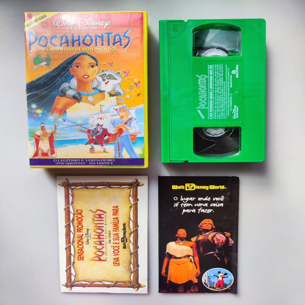 VHS (Original) Pocahontas Clássicos Disney LEGENDADO