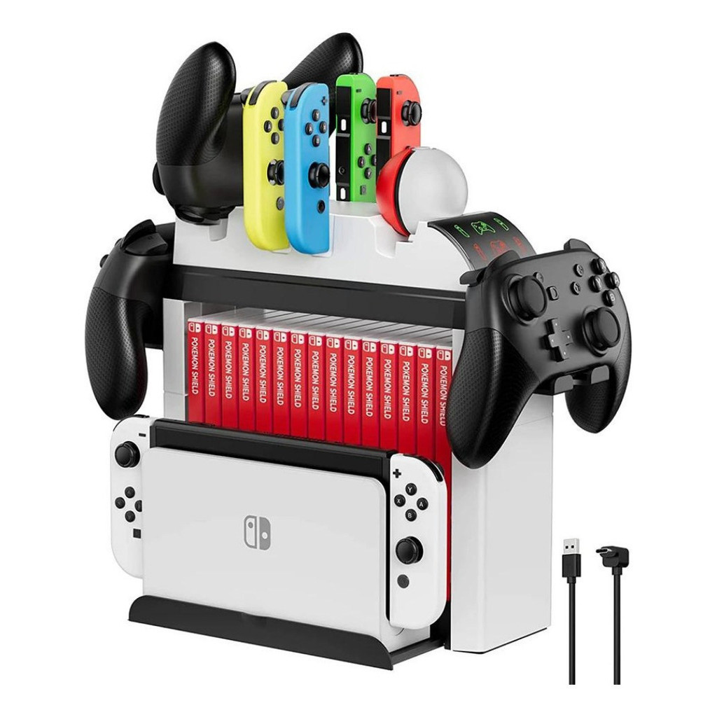 Dock Carregador Joycon Multifuncional Nintendo Switch Oled TNS-2113