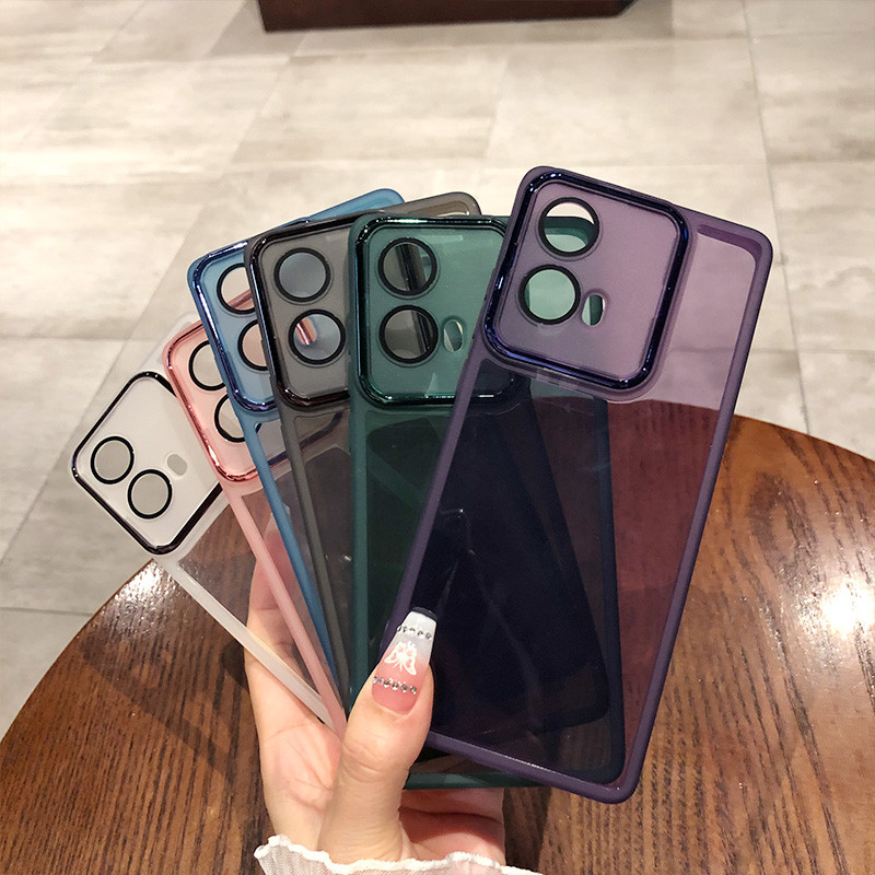 Para Moto Edge 60 Fusion Caso Transparente Chapeamento Capa De Silicone Macio Motorola 50pro 40 Neo G14 G85 G60 G75 G15 em Oferta na Shopee