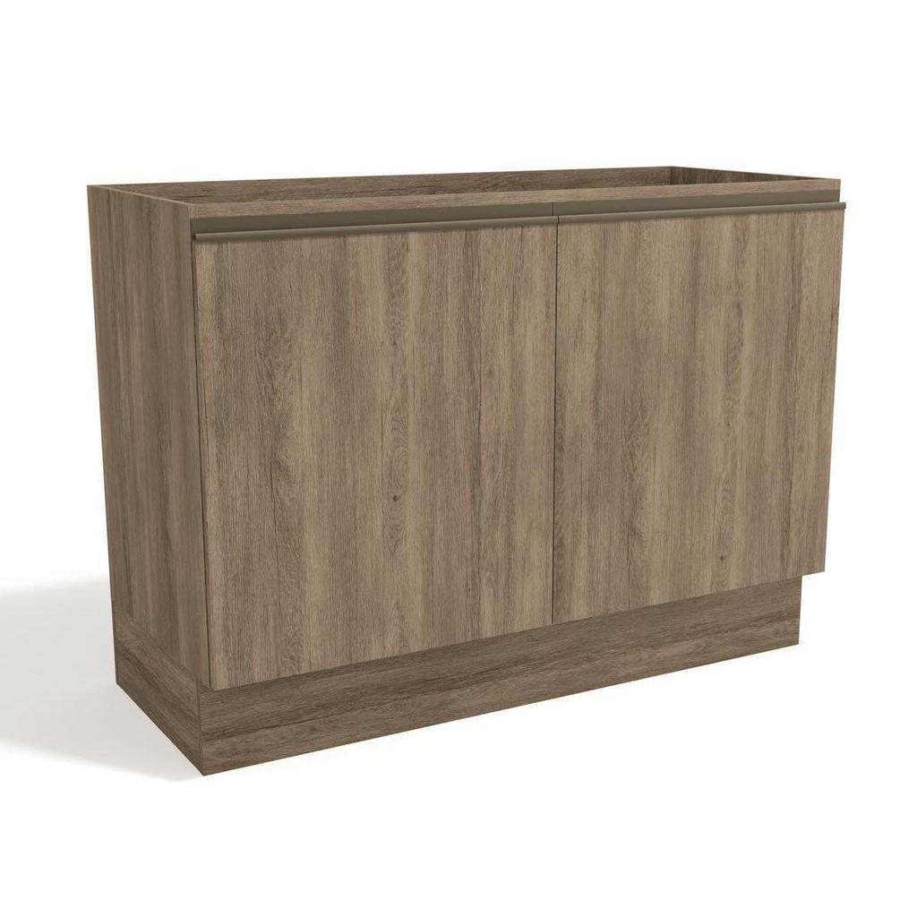 Módulo Cozinha Kappesberg Maxxi Balcão G745 2 Portas p/ Pia 120cm S/tampo Nogal - Home & Living