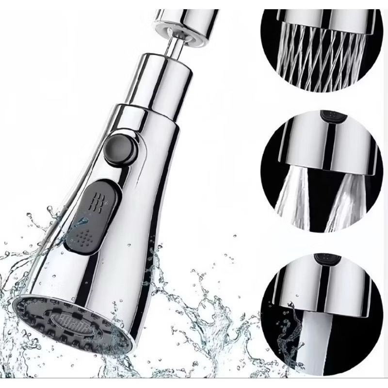 Adaptador 3 Modos Multifuncional Para Torneira Com Acessórios Flexível de Cozinha Durável e Potente em Oferta na Shopee