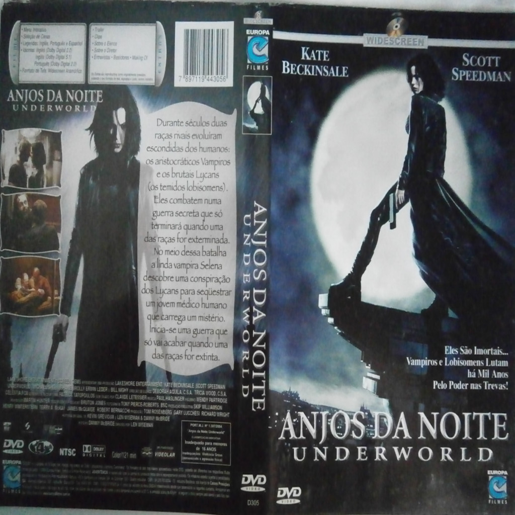 DVD Anjos da noite - Underworld - DVD ORIGINAL EM BOM ESTADO editora