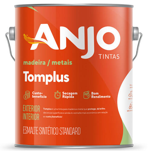 ESMALTE SINTÉTICO STANDARD 3,6L CINZA ESCURO TOM PLUS ANJO