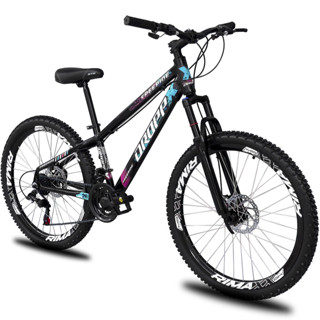 Bicicleta aro 26 Dropp Freeride Alumínio 21 Marchas Freios a disco supensão tipo Vikingx gios vmaxx em Oferta na Shopee