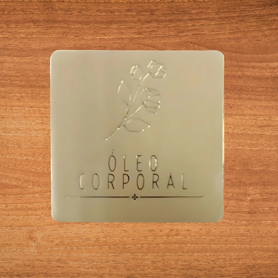 Adesivo Óleo Corporal Nude - Ref.2354 - Hot Stamping - 4x4cm - 20 unidades - Stickr - Rizzo