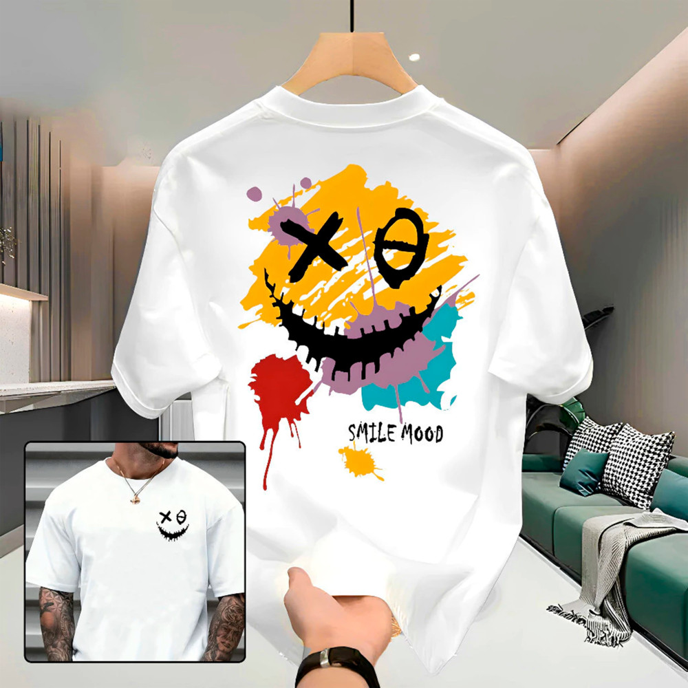Camisa Camiseta Masculina Casual Estilsoa Over Streetwear Academia OldMoney 100% Algodao Blusa Homem