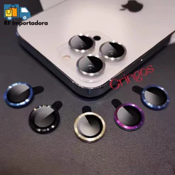 Kit Lente Película De Câmera Lisa Para Iphone 11 12 13 14 15 PRO MAX