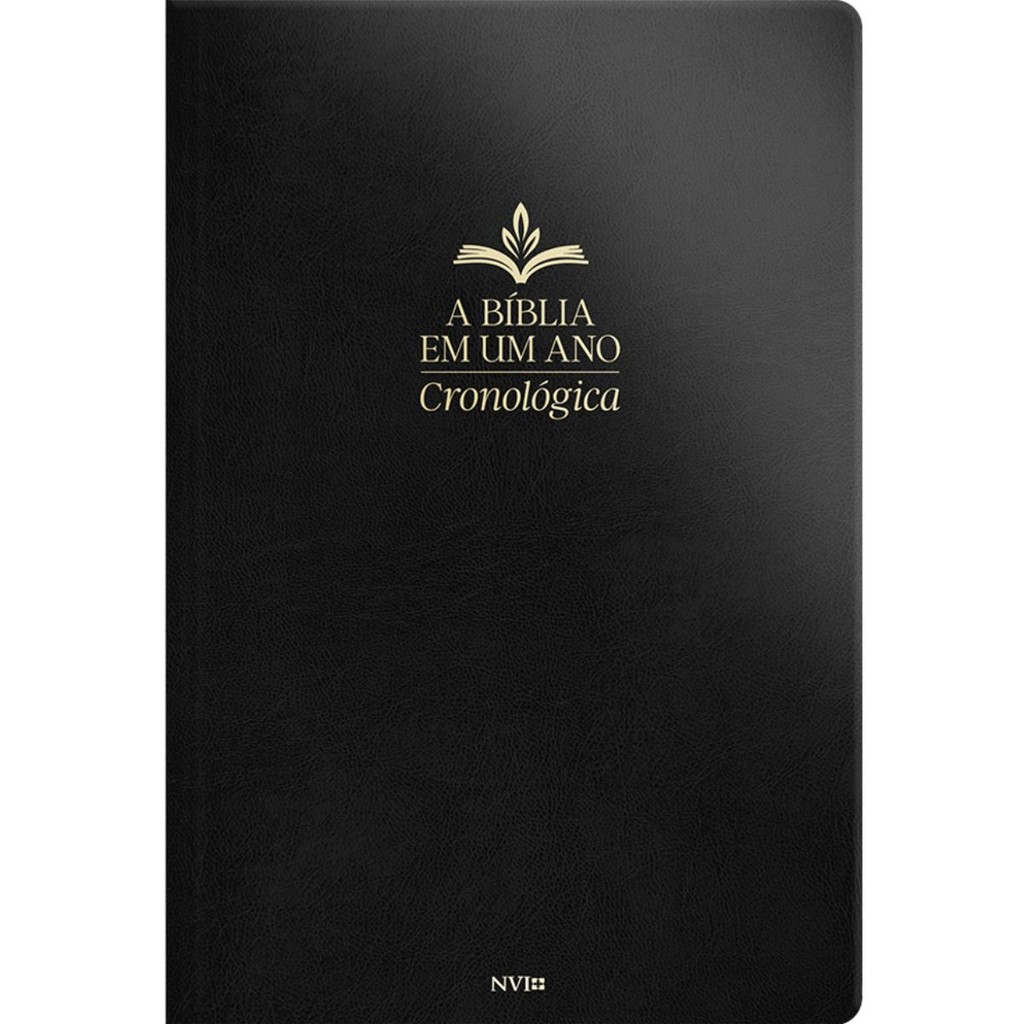 Bíblia Em Um Ano Cronológica | NVI | Capa Luxo Preta
