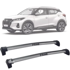Rack Teto Trav Aluminio Prime Nissan Kicks 16/19 Prata PR053