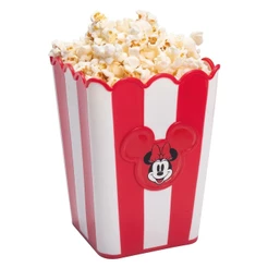 Balde Pote Pipoca Minnie Retrô Vermelho Plasútil