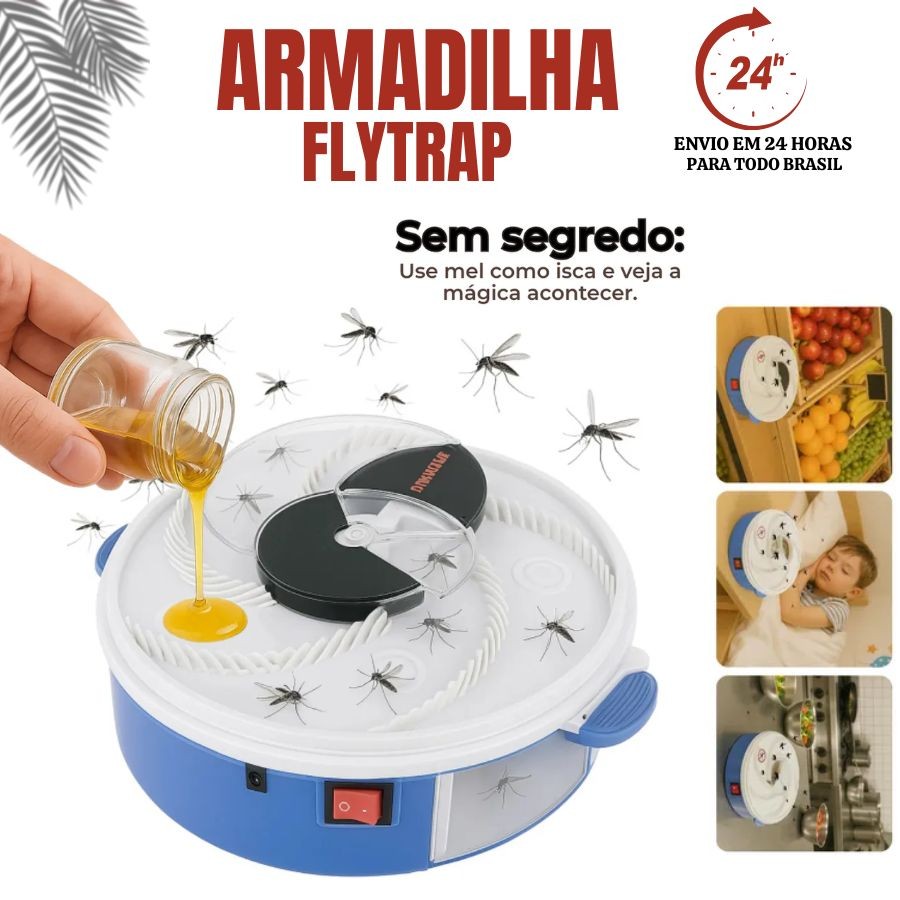 Armadilha Mata Moscas  Automática Elétrica Da Mosca Insect Pest Trap Temptation Fly Bait