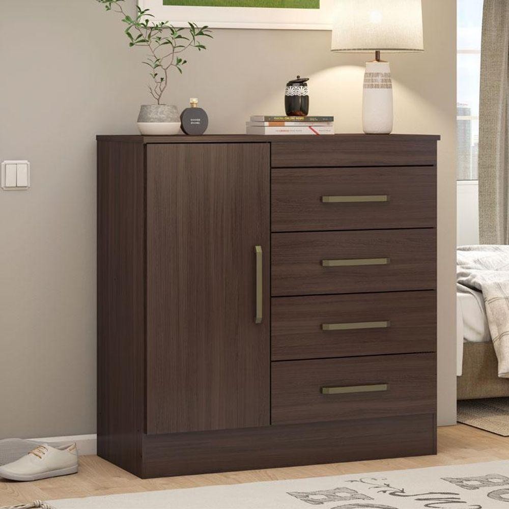 Cômoda Ambiente Montevideu Café Touch - Demóbile em Oferta na Shopee