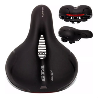 Banco Bike Selim Bicicleta Gta Comfort Gel Tech Refletor Elastomero em Oferta na Shopee