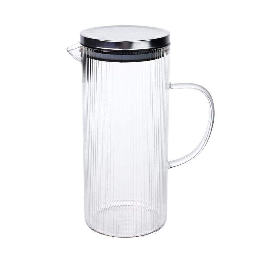 Jarra De Vidro Marine Tampa Inox Suco Água Resistente 1,4 L