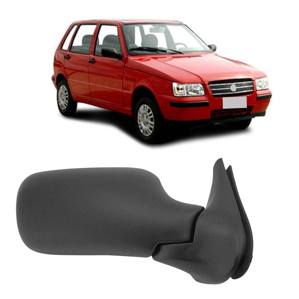 Retrovisor Uno Fire 2001 02 03 04 2005 4 Portas Sem Controle Lado Direito em Oferta na Shopee