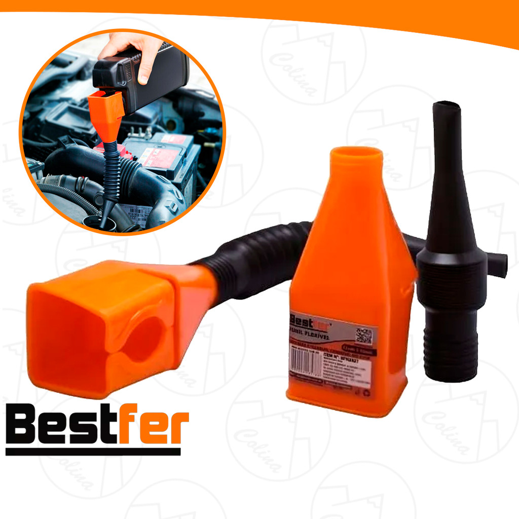 Funil Flexível Automotivo Com Adaptador Ajustável Para Galão Garrafa em Oferta na Shopee
