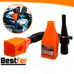 Funil Flexível Automotivo Com Adaptador Ajustável Para Galão Garrafa