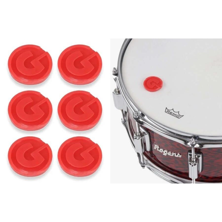 Abafador de Tambores Gibraltar SC-GTG Tuning Gels com 6 pads (Moongel) filtre as sobras da bateria (