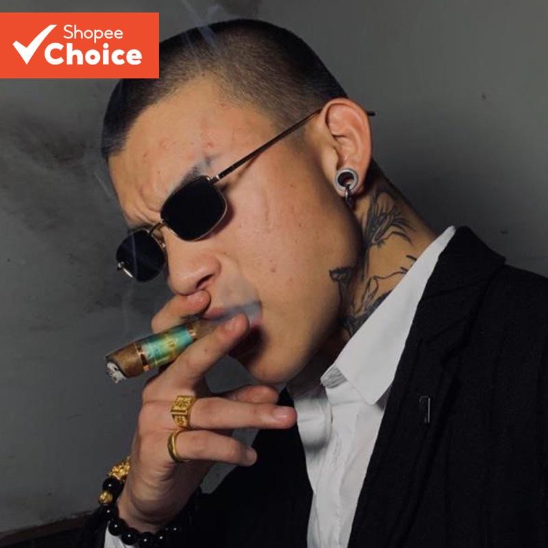Óculos De Sol Elípticos Pequenos Unissex – Proteção UV400 Com Armação De Metal Retrô Para Estilo Hip Hop E Uso Diário