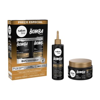 Kit SOS Bomba com Tônico e Máscara Força e Engrossamento em Oferta na Shopee