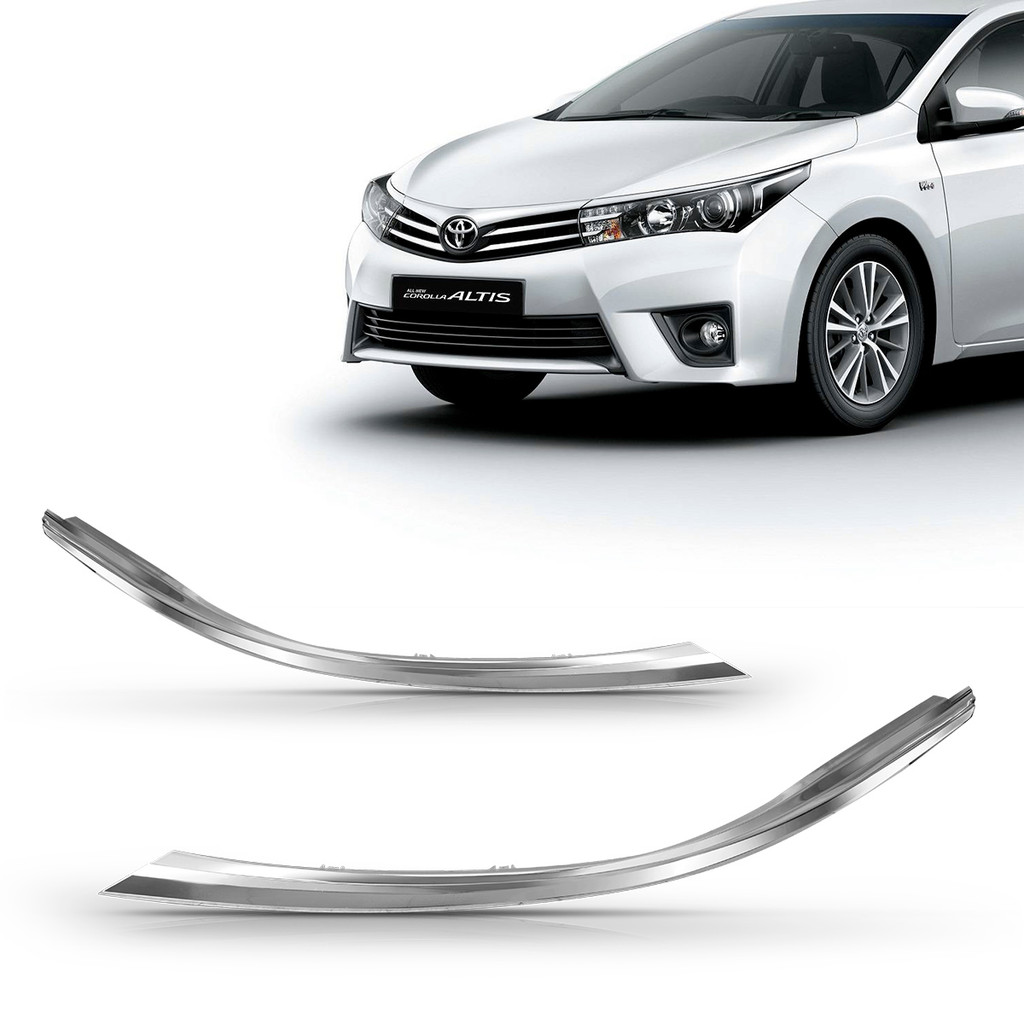 Friso Moldura Farol Corolla 2015 2016 2017 2018 Cromada