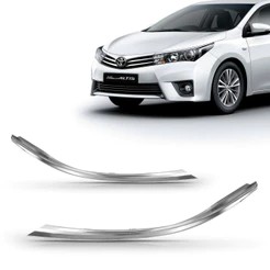 Friso Moldura Farol Corolla 2015 2016 2017 2018 Cromada