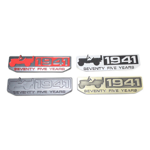 Emblema Jeep 1941 4x4 Renegade Compass Cherokee Wrangler Met