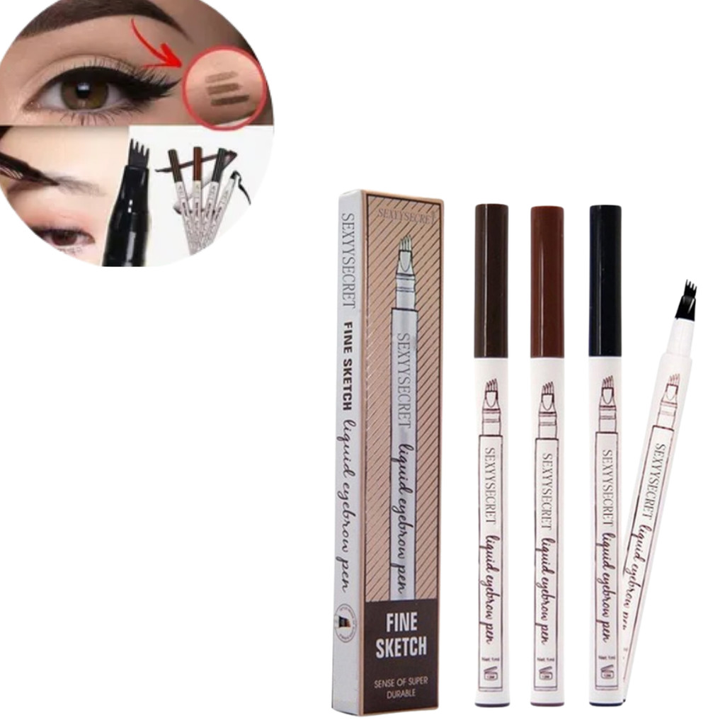 Caneta Lapis Henna Efeito Microblading Fio Sobrancelha Make