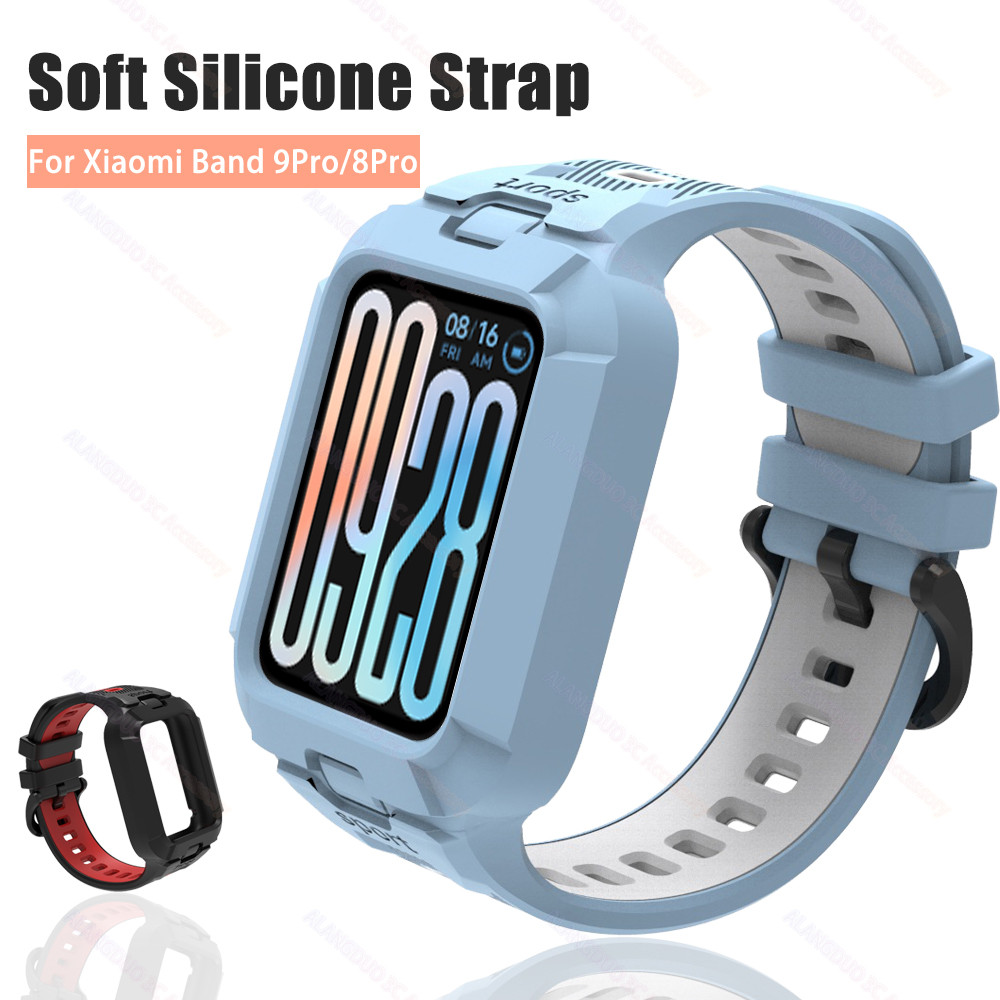 Pulseira De Silicone Para Xiaomi Mi Smart Band 10 9 8 Pro Case Sports Smartwatch Substituição 9Pro 10Pro TPU Anti-Queda
