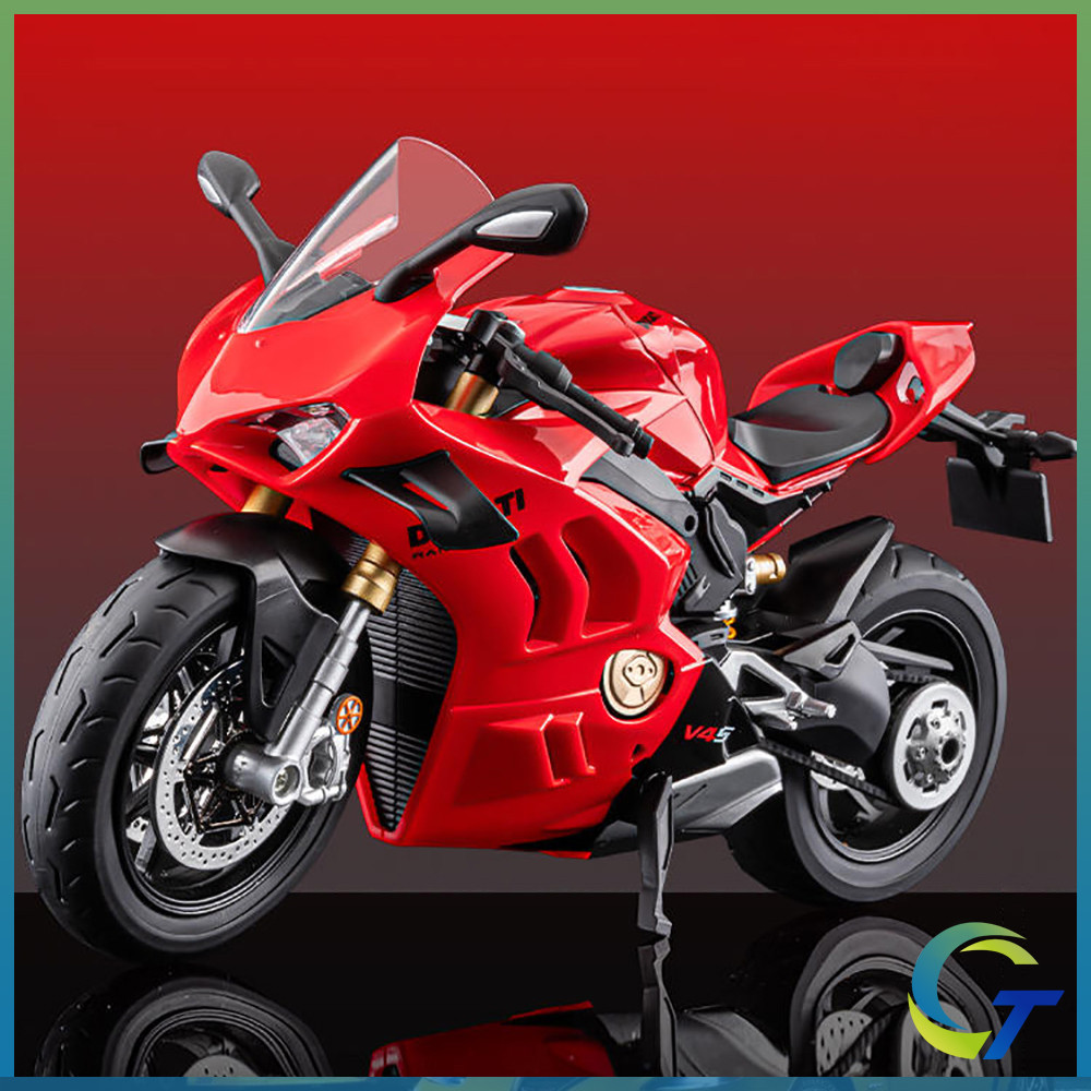 1 : 9 Ducati Panigale V4S Motocicleta Diecast Brinquedos Modelo De Carro Carros Liga Brinquedo Coleção Presente Para Men